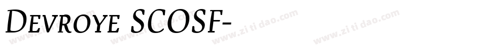 Devroye SCOSF字体转换